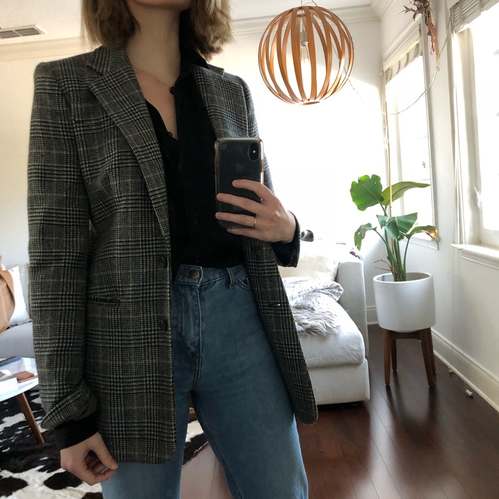 Checked Blazer - image 3
